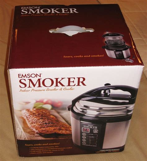 Emson 5 Qt Electric Indoor Pressure Smoker Cooker Model 8303 Free SHIP ...