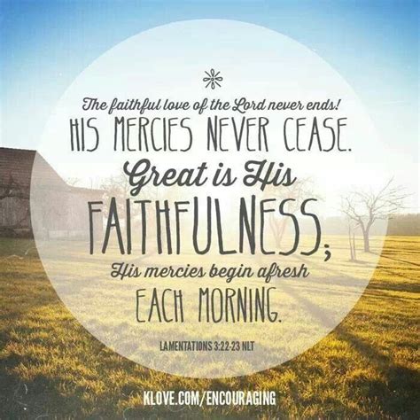 Lamentations 3:22-23 | Lamentations, His mercy is new every morning, His mercies are new