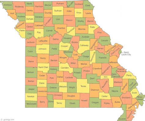 Map of Missouri