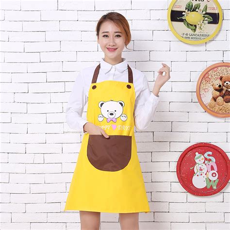 Orange Cute Custom Cooking Aprons for Women – APRONMFG