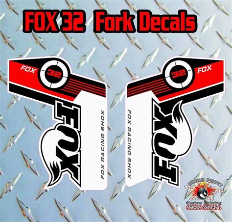 Fox 32 2014 Fork Stickers Decals Graphics Mountain Bike Down Hill Mtb ...