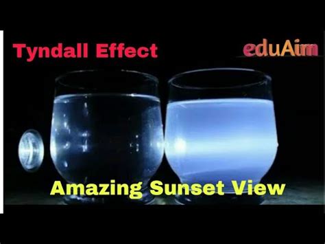 Tyndall Effect Experiment| Chemical Sunset | Light-scattering | Why Sky Appears Blue? - YouTube