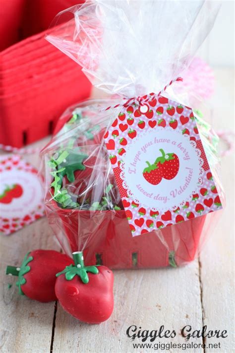 Berry Sweet Valentine Printable and Gift Idea - Giggles Galore