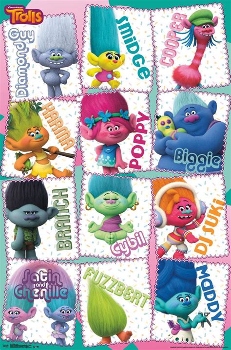 Image result for trolls template grid | Troll costume, Dreamworks ...