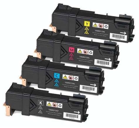 4 Pack Xerox Phaser 6500, WorkCentre 6505 Compatible High Yield Toner ...