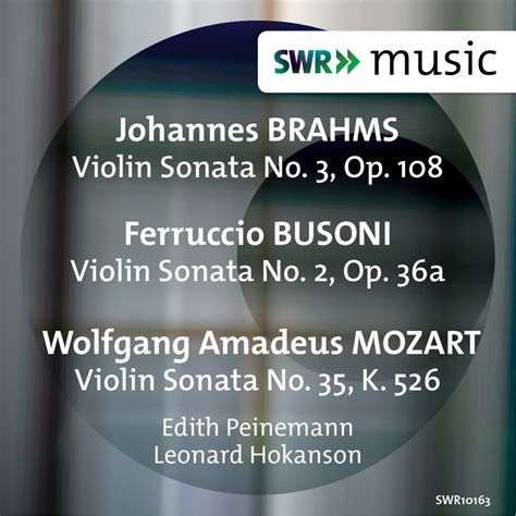 eClassical - Brahms, Busoni & Mozart: Violin Sonatas