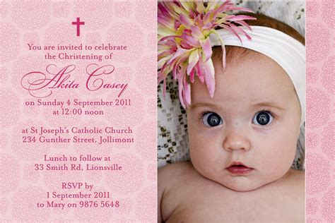 Baptism Invitations Templates