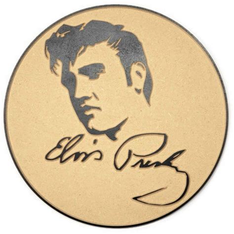 12" Elvis Presley Signature Silhouette Sign | Silhouette sign, Pottery ...