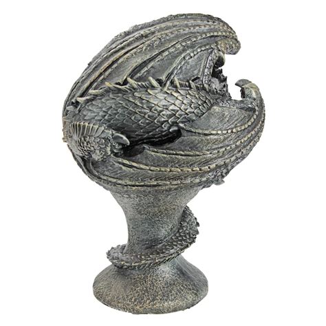 Design Toscano 18-in H x 8.5-in W Gray Dragon Garden Statue at Lowes.com