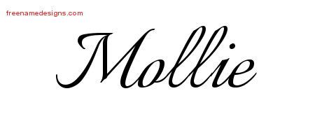 Calligraphic Name Tattoo Designs Mollie Download Free - Free Name Designs