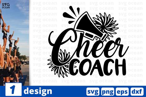 1 CHEER COACH, cheer quote cricut svg By SvgOcean | TheHungryJPEG