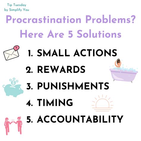 Tip Tuesday - Procrastination Problems? 5 Solutions! - Simplify You