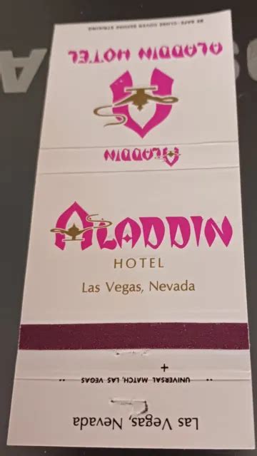VINTAGE MATCHBOOK ALADDIN Hotel Las Vegas Nevada $7.31 - PicClick