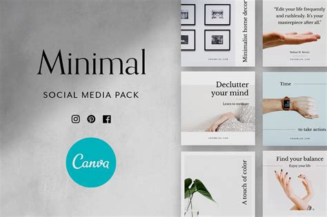 CANVA Minimal Social Media Pack | Social Media Templates ~ Creative Market