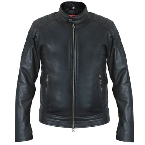 Jensen Huang Black Motorcycle Genuine Leather Jacket