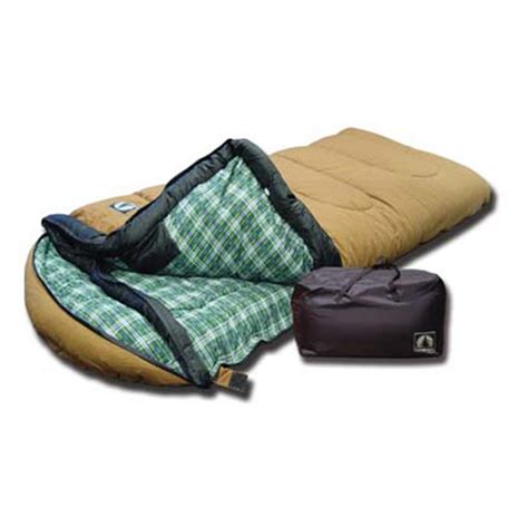 Black Pine™ Big Johnson™ 20 Degree Cotton Duck Sleeping Bag, Brown - 121940, Rectangle Bags at ...