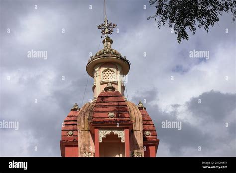 Pindamonhangaba, Brazil, January 22, 2023. Detail of the tower of Temple of International ...