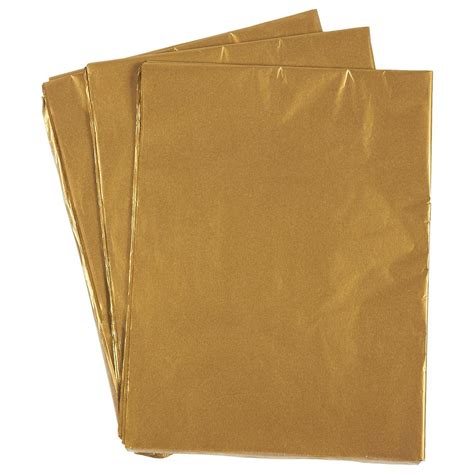 Juvale Gift Wrapping Tissue Paper 60Sheet Gold Metallic Gift Wraps ...