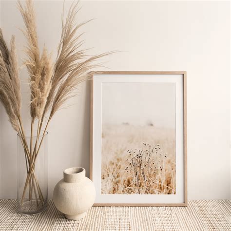 Botanical Print Dried Grass Art Farmhouse Art Modern | Etsy