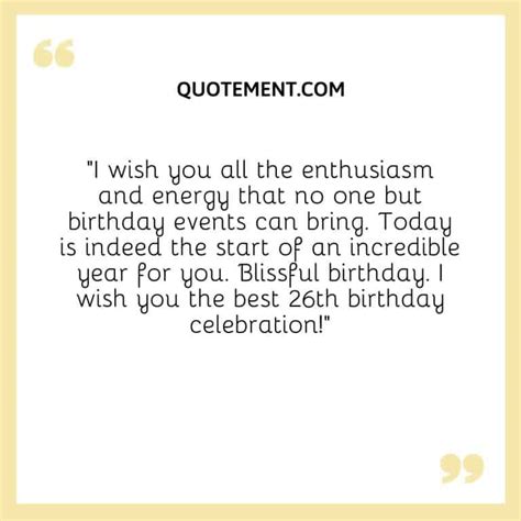 140 Great Happy 26th Birthday Quotes, Wishes & Captions