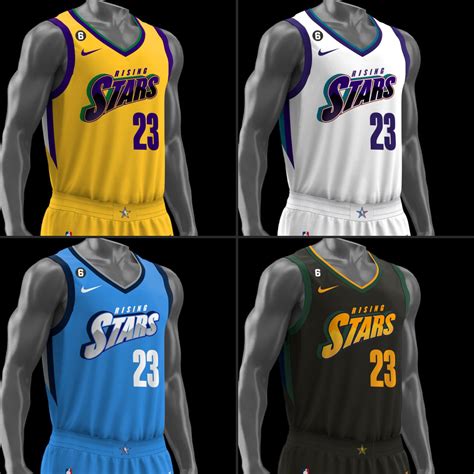 4 2023 NBA All-Star "Rising Stars" Jerseys Revealed