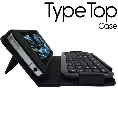 TypeTop Bluetooth Mini Keyboard Case for iPhone 4