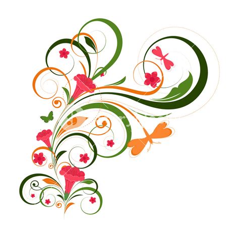 Creative Design Floral Art Vector Royalty-Free Stock Image - Storyblocks