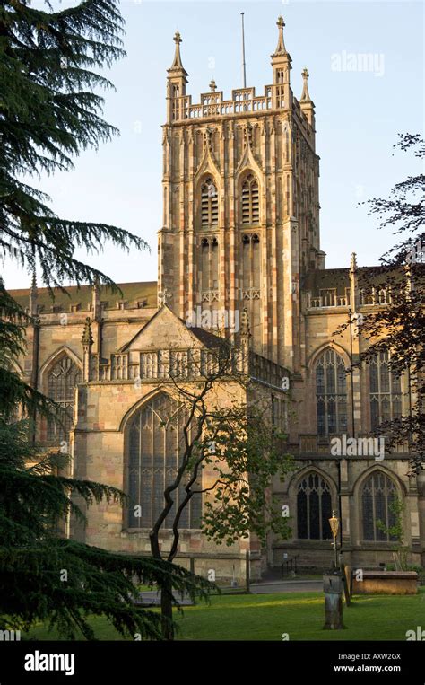 Great Malvern Priory, in Malvern, Worcestershire, England Stock Photo ...