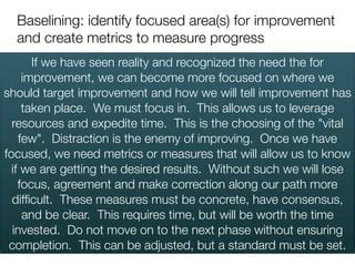 Baselining | PPT | Free Download