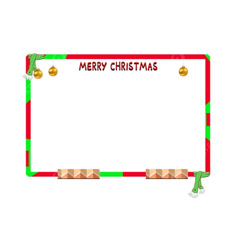 Merry Christmas Banner Clipart Vector, Merry Christmas Facecam For ...