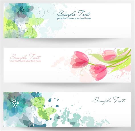 Banner 24 [elegant, floral, flower] Vector Free Vector Images, Vector Art, Vector File, Rosas ...