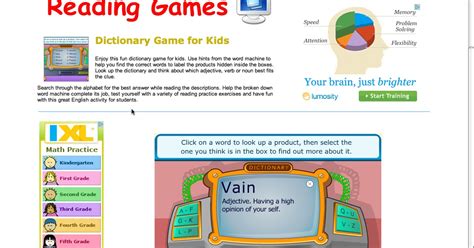 . Educational reviews: Dictionary Game
