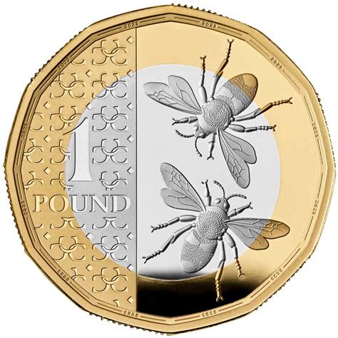 One Pound 2023 Bees, Coin from United Kingdom - Online Coin Club