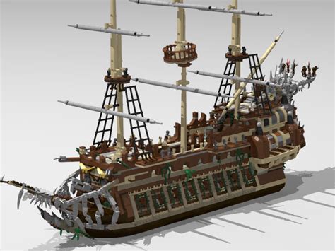 The Flying Dutchman Pirate Ship MOC Brick Set | stickhealthcare.co.uk