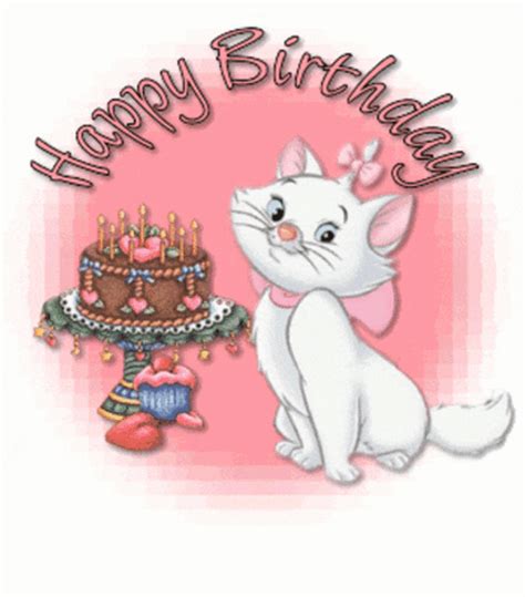 Happy Birthday Marie Cat GIF | GIFDB.com