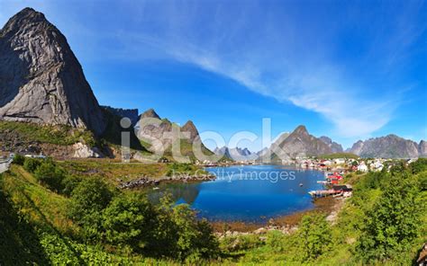 Fishing Village Reine Panorama, Norway Stock Photo | Royalty-Free | FreeImages