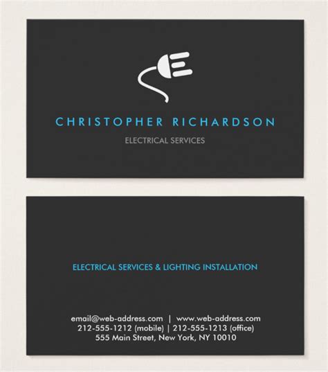 15+ Electrician Business Card Designs & Templates - PSD, AI, InDesign | Free & Premium Templates