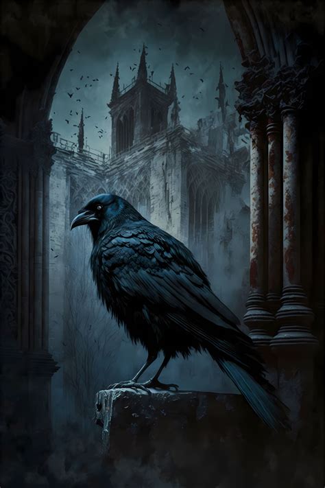 Crows Artwork, Beautiful Christmas Scenes, Raven And Wolf, Gothic ...