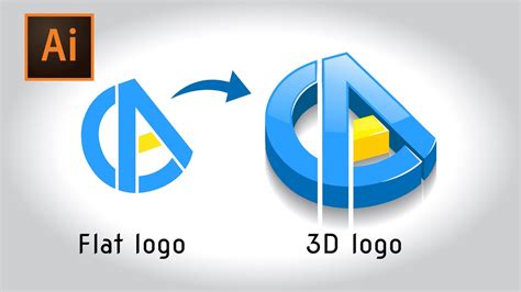 Illustrator 3D Logo Design