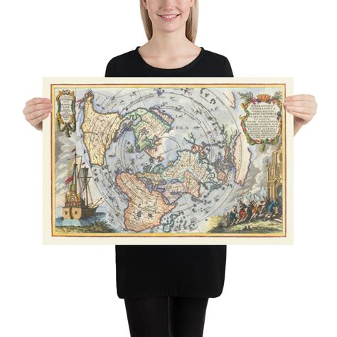 Magellan's Circumnavigation Poster, Flat Earth Poster High Quality ...