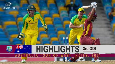 West Indies vs Australia Highlights | 3rd ODI | Australia tour of West ...