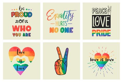 LGBT Quotes. Pride Month Concept.