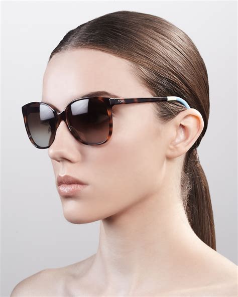 TOMS Eyewear Classic 202 Sunglasses, Tortoise/Brown