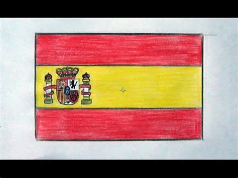 Spain Flag Drawing Easy Step by step art tutorial for beginners of all ages