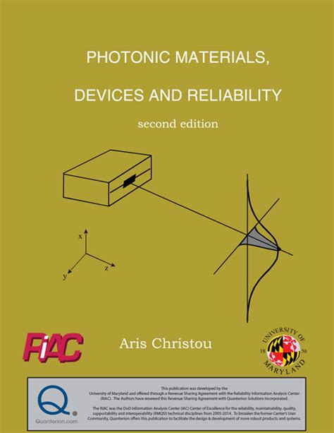 Photonics Materials, Devices and Reliability – RMQSI Knowledge Center