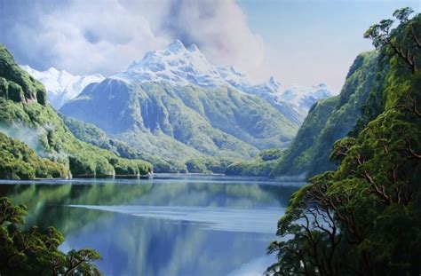 Image result for new zealand landscapes paintings | Landscape paintings, Landscape art, Nature ...