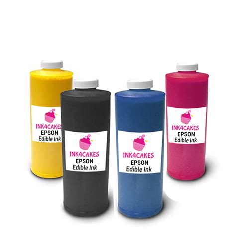 Edible Ink Refill for Epson CYMK Set - 1 Liter