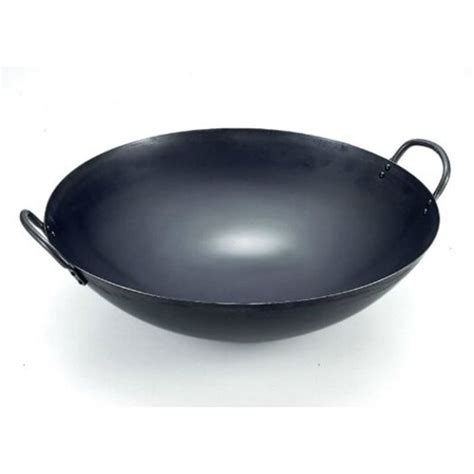 Buy 50cm Wok Professional Carbon Steel Wok Stir Fry - MyDeal