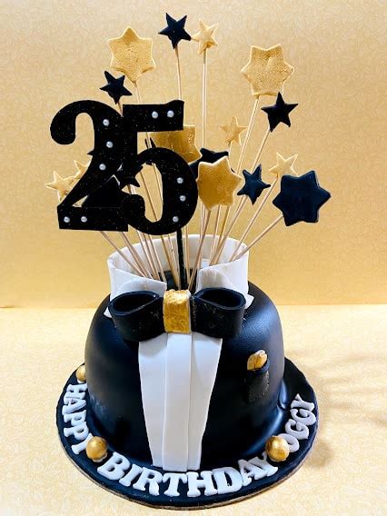 Customized 25th birthday cake - The Baker's Table