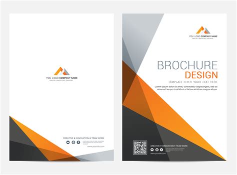 Brochure Layout template, cover design background 556912 Vector Art at ...